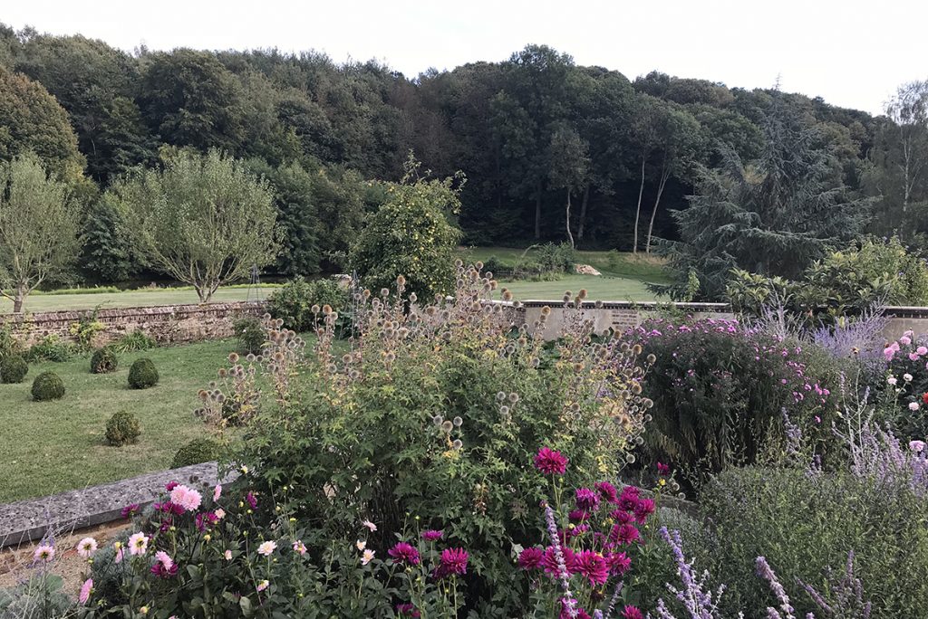 Mur du jardin de curé vue d'en haut aujourd'hui